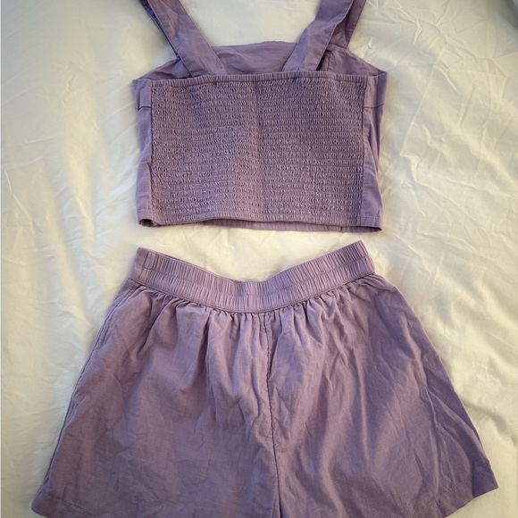 Abercrombie & Fitch Lilac Shorts Matching Set in Lavendar - Picture 5 of 6